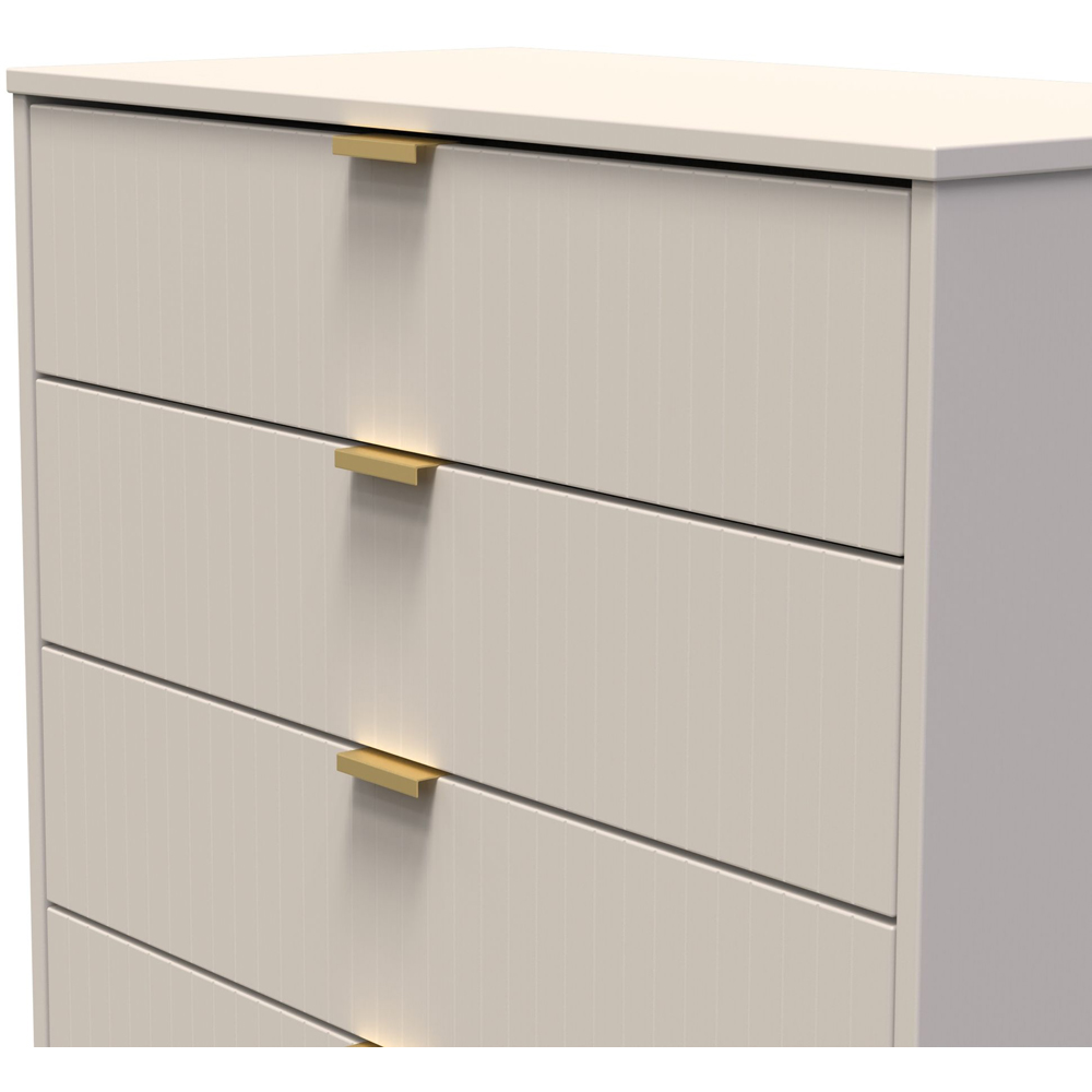 Crowndale Linear 4 Drawer Kashmir Matt Wide Chest of Drawers Ready Assembled Image 5