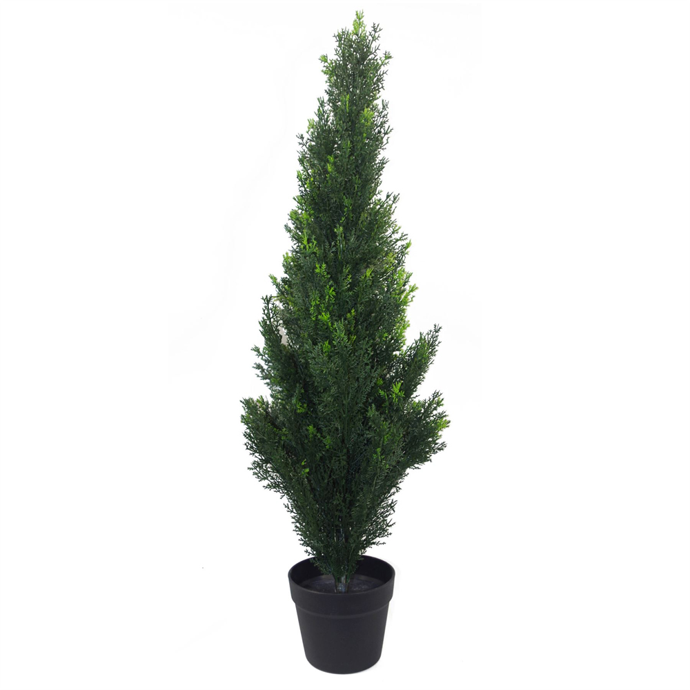 Botanik Cedar Topiary Artificial Tree in Pot 3ft Image 2