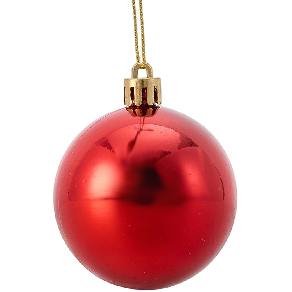 Living and Home Red Green and Clear Christmas Tree Decoration Ornaments 30 Pack Image 6