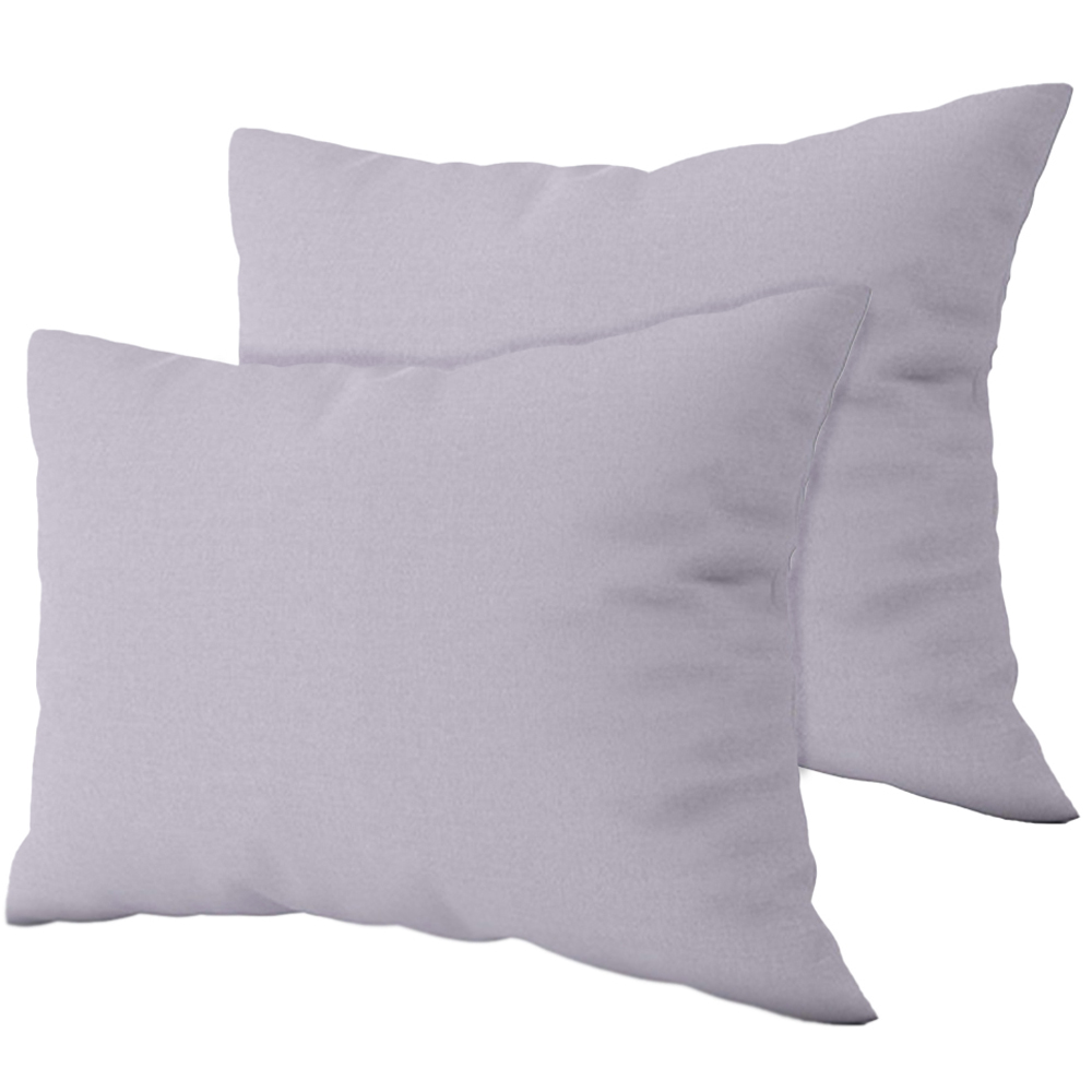 Serene Heather Brushed Cotton Pillowcases 2 Pack Image 1