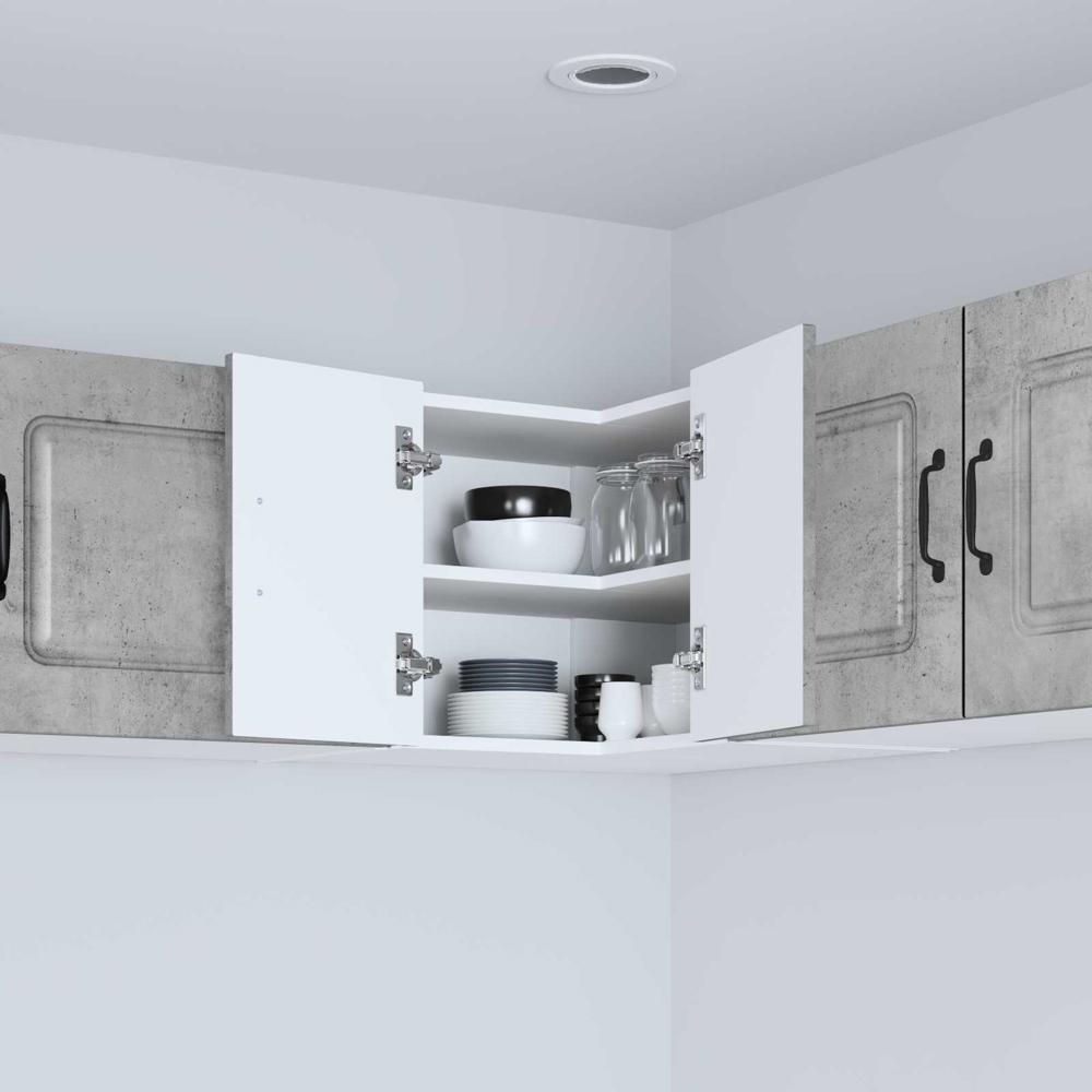 vidaXL Kalmar 2 Door Concrete Grey Wall Kitchen Cabinet Image 9