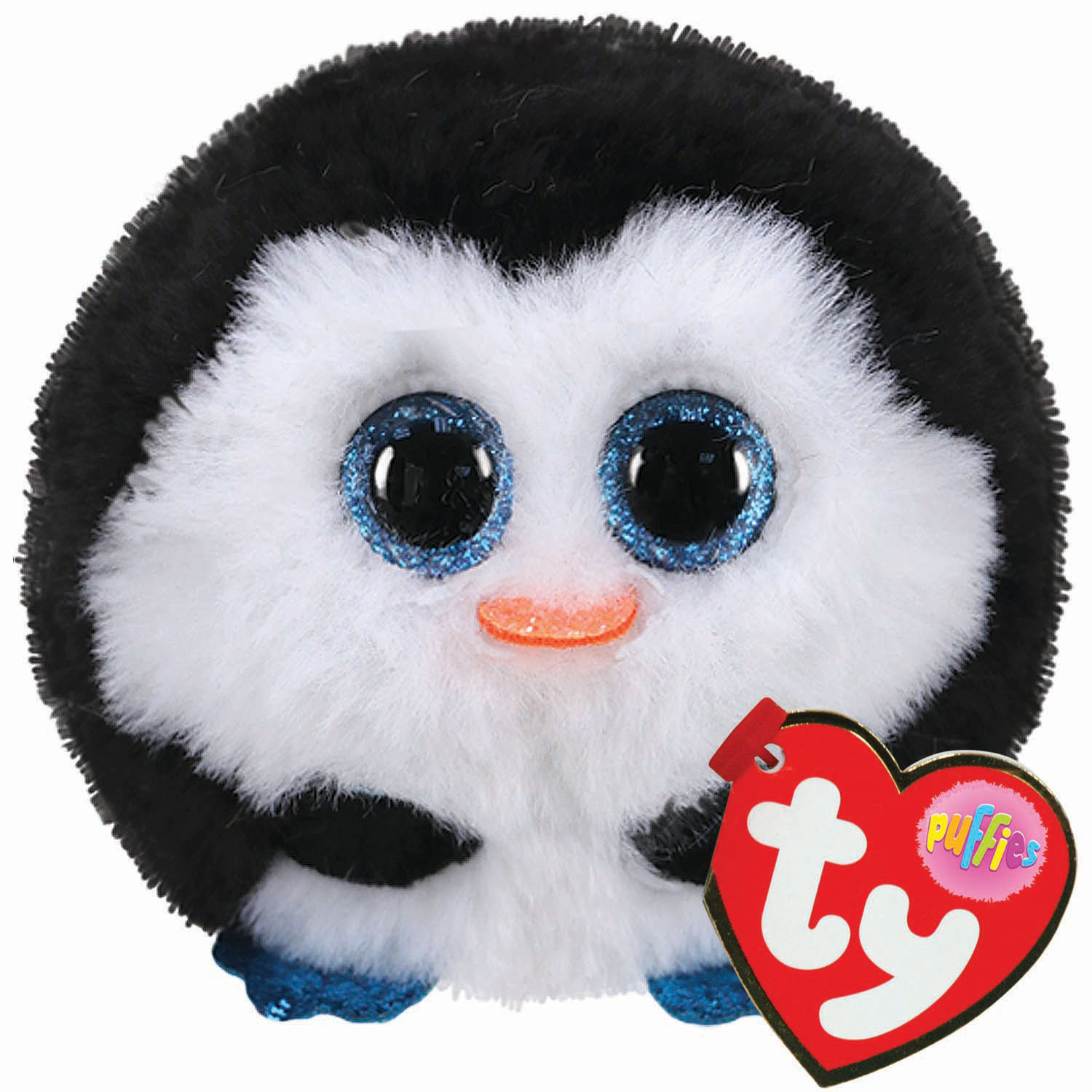 Waddles the Penguin Puffie - Black Image