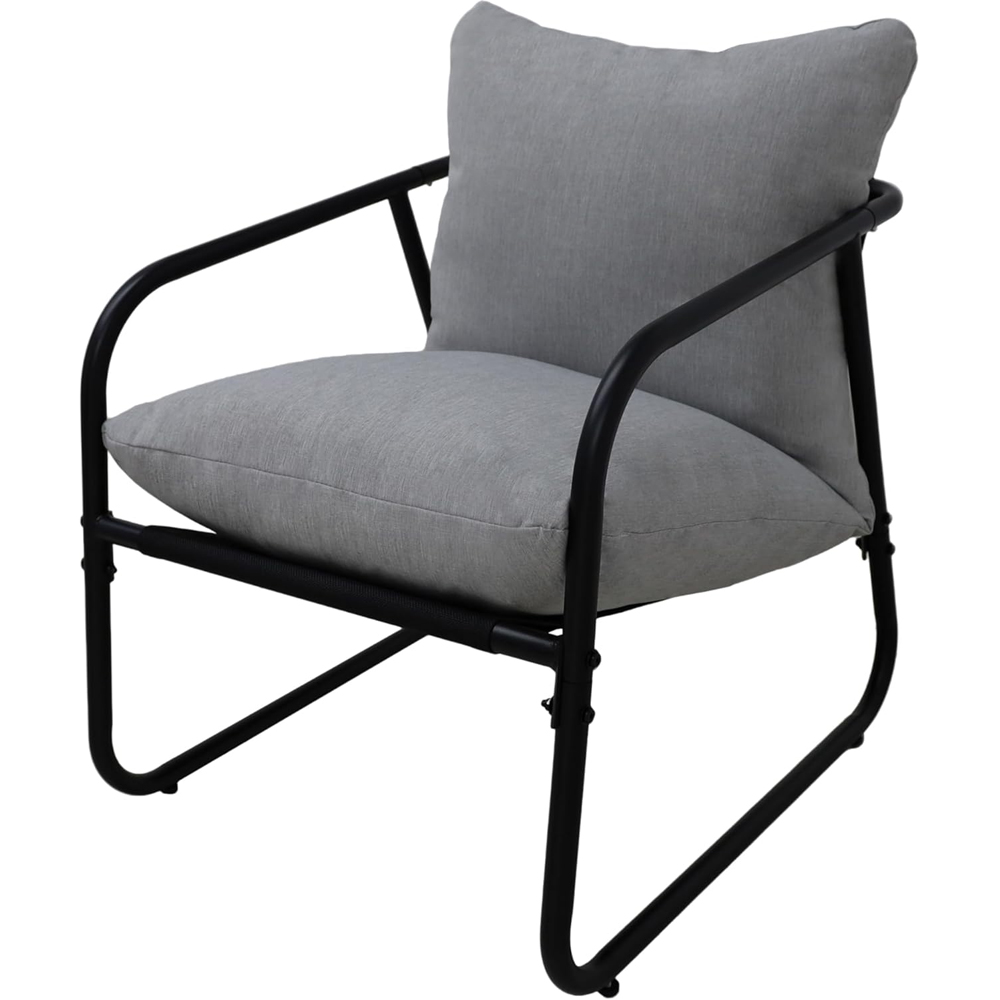 Alivio 4 Seater Grey Garden Sofa Set with Cushions and Coffee Table Image 4