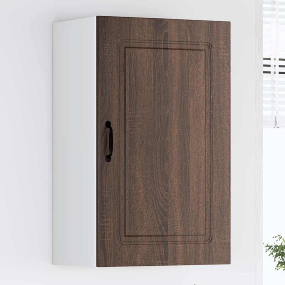 vidaXL Kalmar Single Door Brown Oak Wall Kitchen Cabinet Image 1
