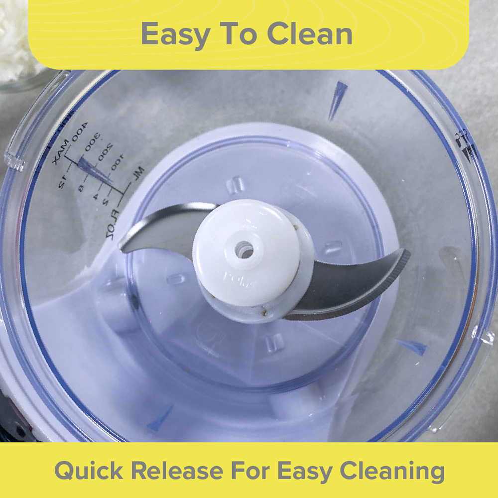 Quest 31550 White Mini Food Chopper 400ml Image 6