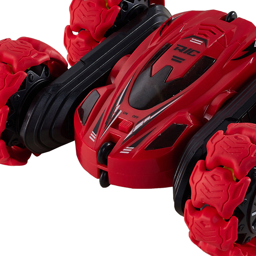 H&O Direct Kids Red Explosive Wheels Stunt Car Toy with Remote Image 5