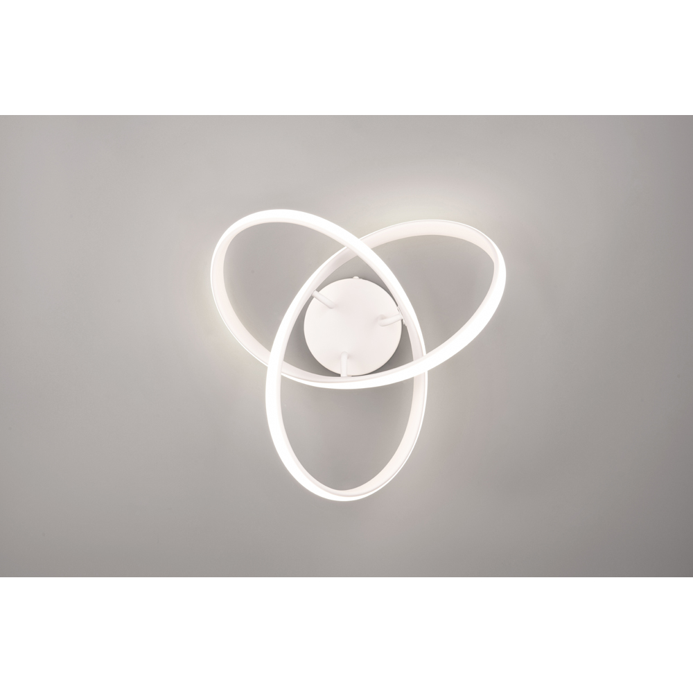 TRIO Meo Matt White LED Ceiling Light Image 3