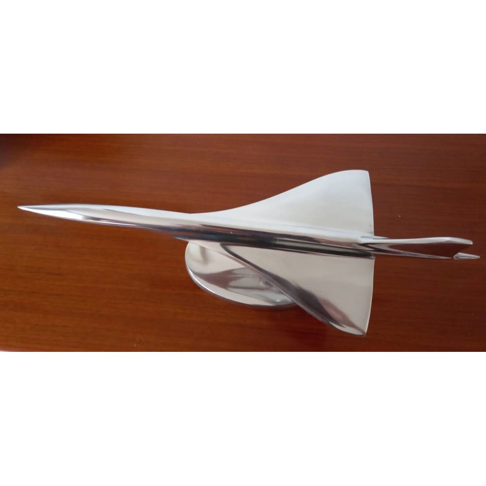 Inspirational Gifting Polished Aluminium Concorde Aeroplane Home Ornament 15cm Image 3