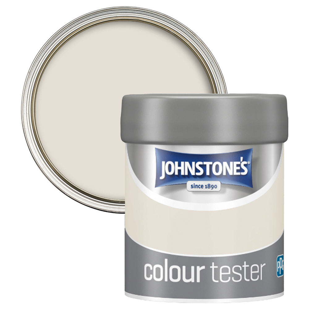 Johnstone's Ivory Spray Matt Emulsion Tester Pot 75ml Image 1