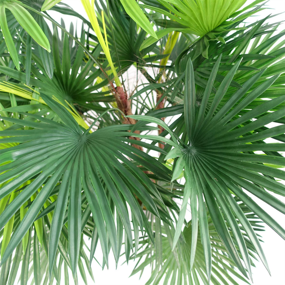 Botanik Fan Palm Artificial Tree in Pot 3ft Image 2