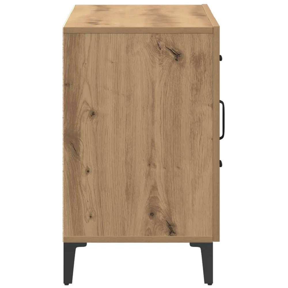 vidaXL 2 Door 2 Drawer Artisan Oak Sideboard Image 6