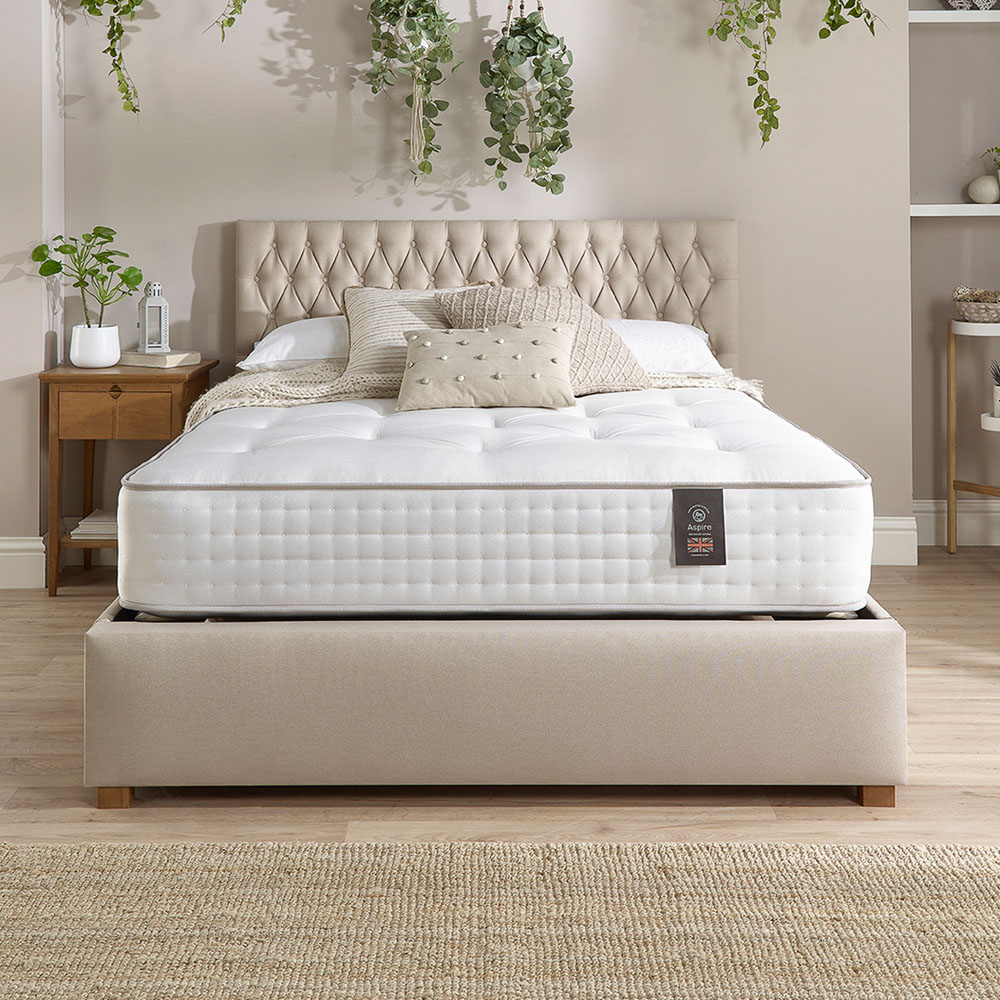 Aspire King Size Natural Dual Sided Pocket Mattress Image 3