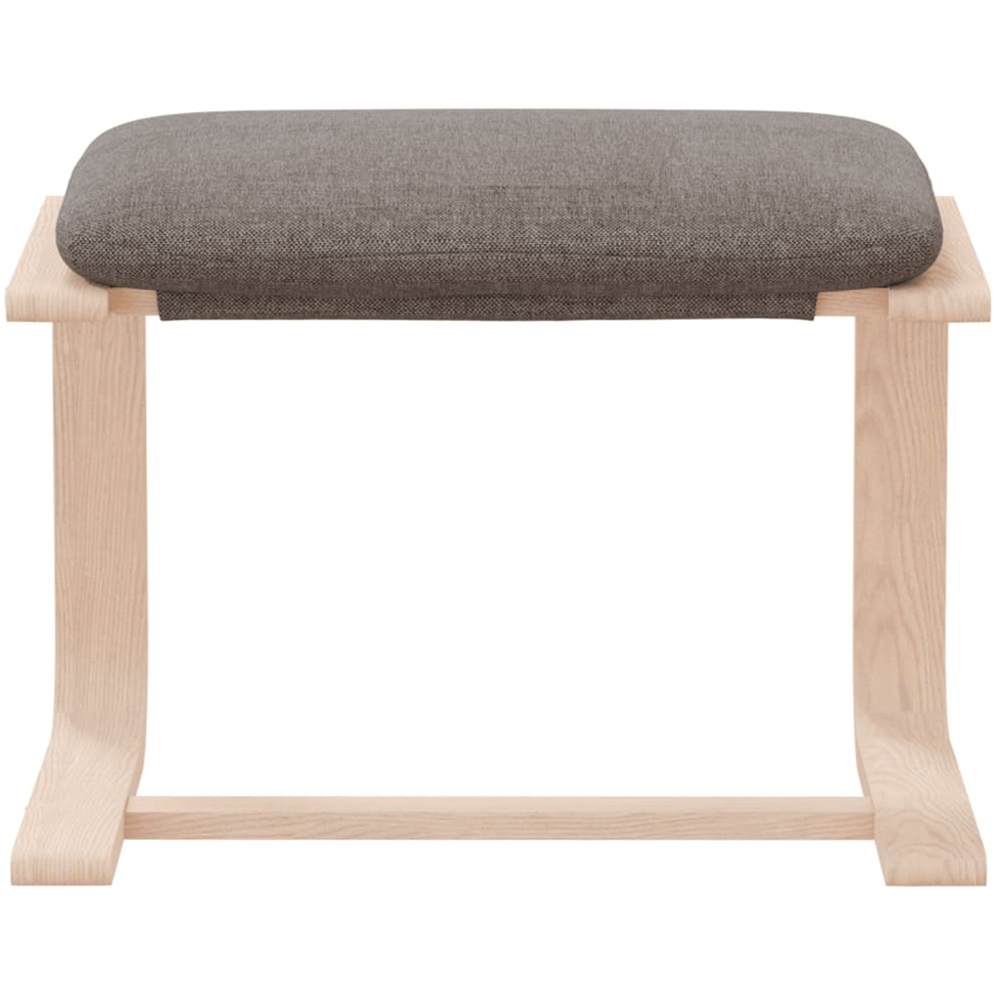 vidaXL Taupe Fabric Footstool Image 3