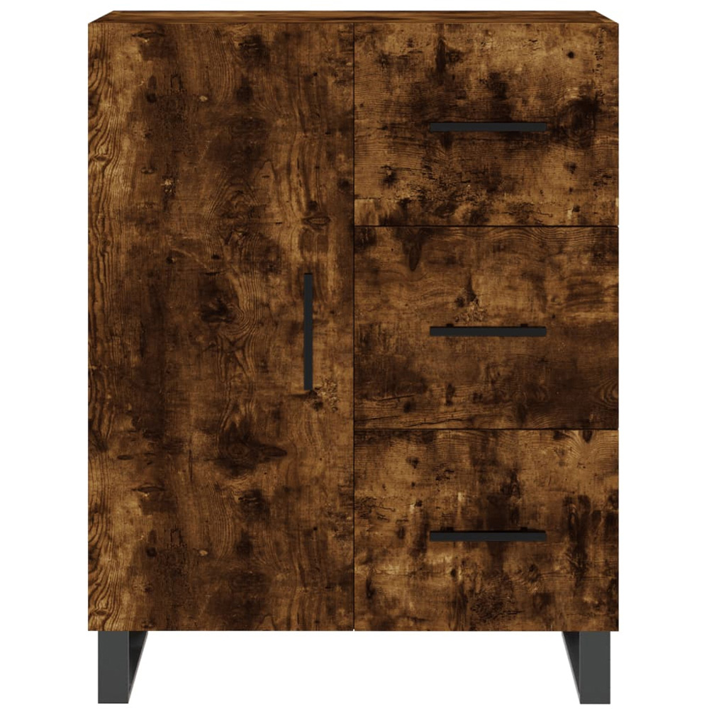 vidaXL 3 Door 3 Drawer Smoked Oak Highboard Image 5