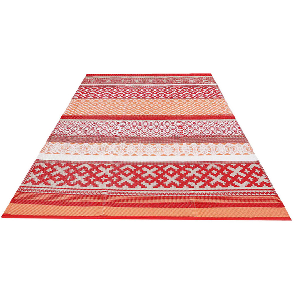 Green Decore Prime Red and Orange Camping and Picnic Rug 180 x 270cm Image 1