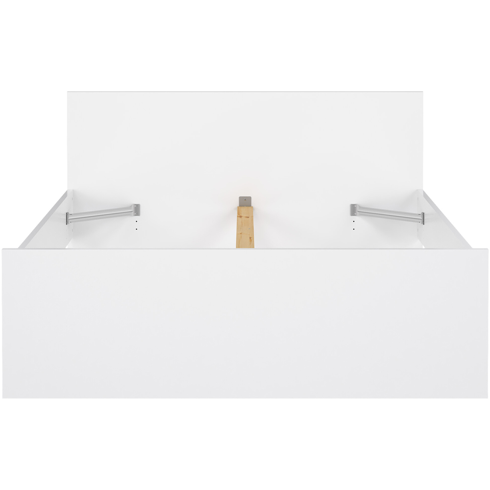 Florence Double White High Gloss Bed Frame Image 4