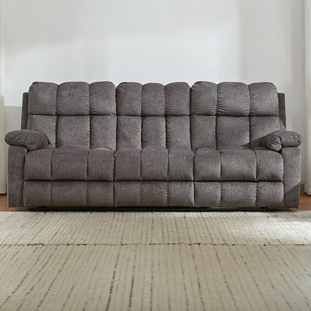 Furniture One 3 Seater Manual Recliner Sofa Image 1
