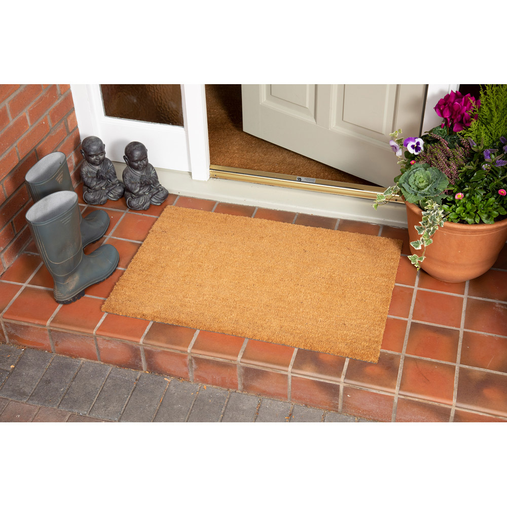 Eselle Astley Plain Natural Coir Door Mat 60 x 90cm Image 2