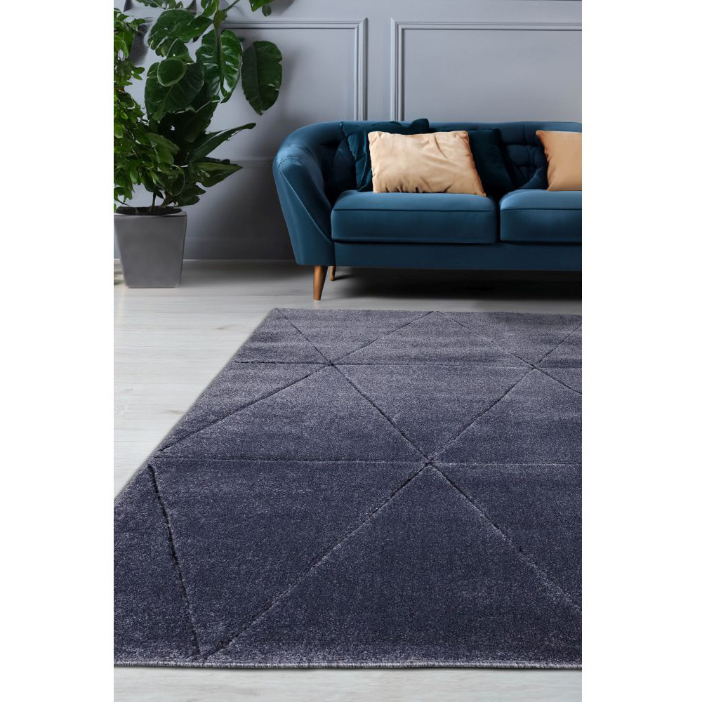 Homemaker Newport Capleton Blue Rug 80 x 150cm Image 3
