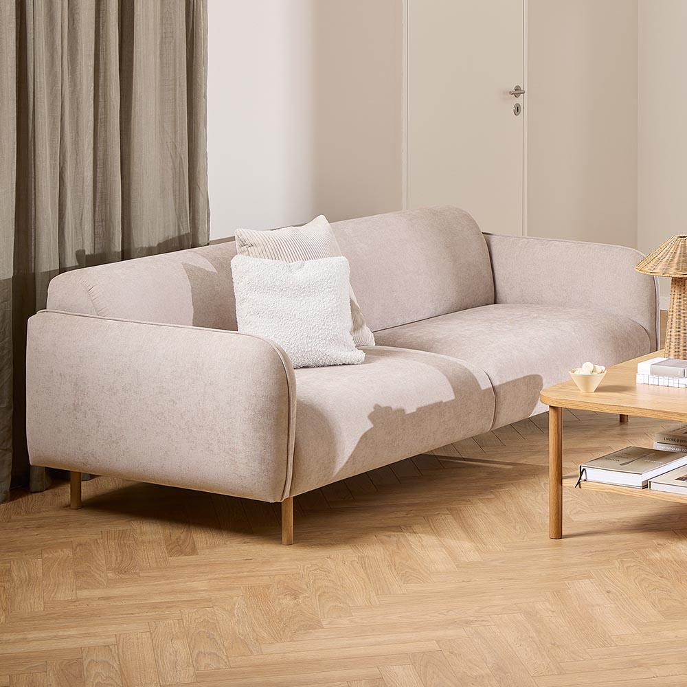 Florence Westham 2 Seater Fay Beige Fabric Sofa Image 1