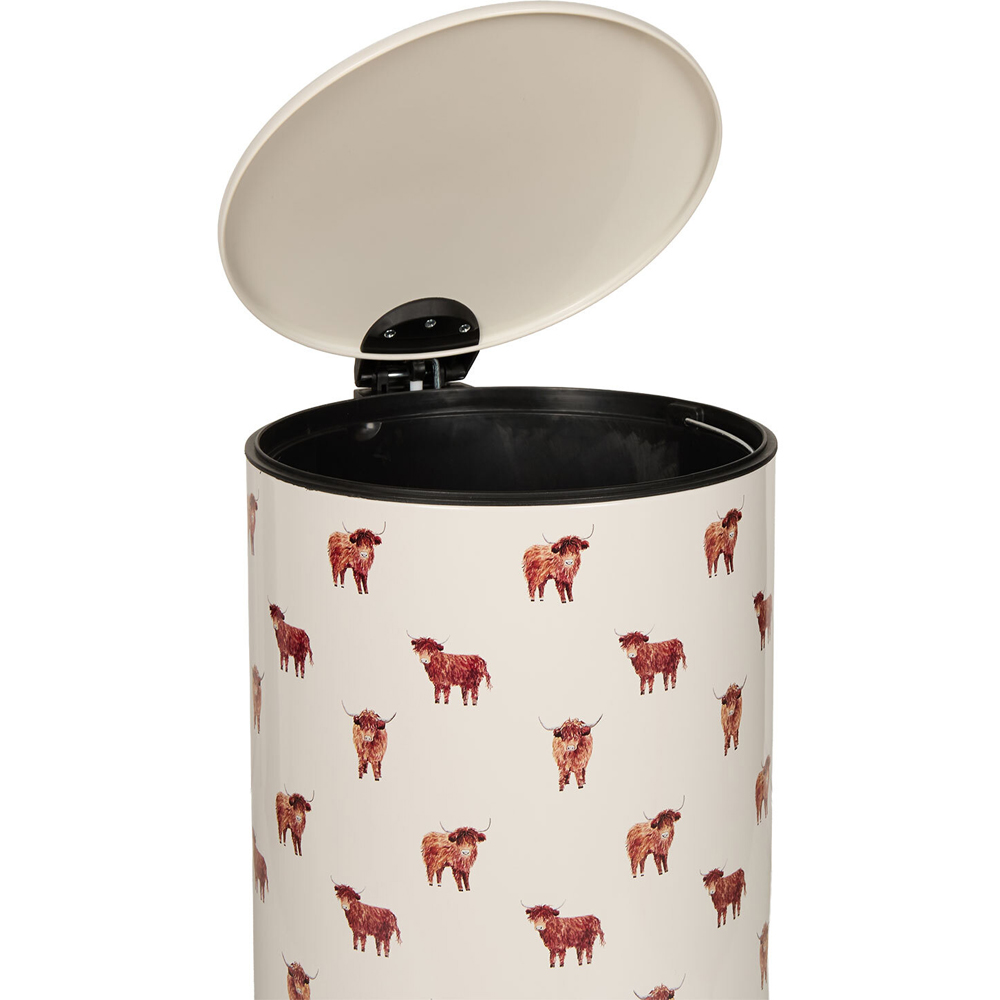 Highland Cow Printed Pedal Bin Image 6