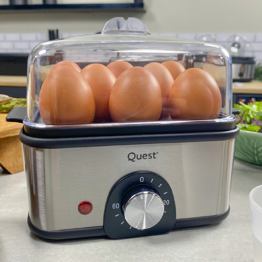 Quest 34369 Silver Stainless Steel Egg Cooker 500W Image 5
