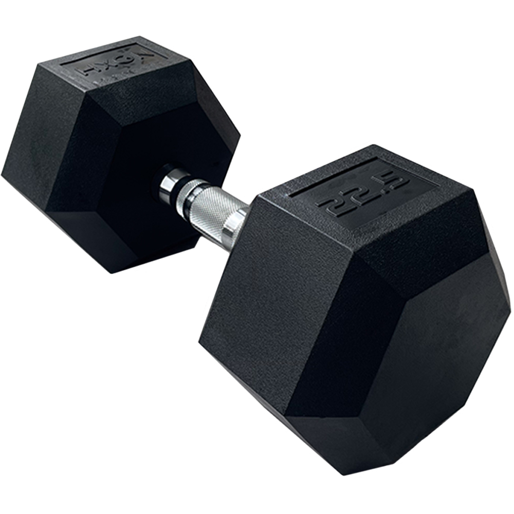HXGN Pro Hex Black Dumbbell 22.5kg 2 Pack Image 2