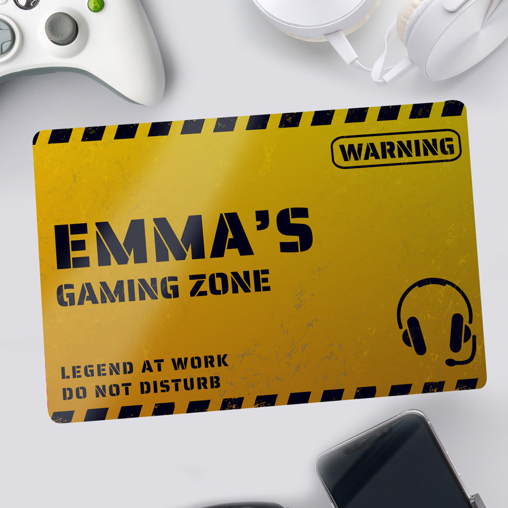 Personalised Memento Company Personalised Gaming Zone Metal Sign Image 3