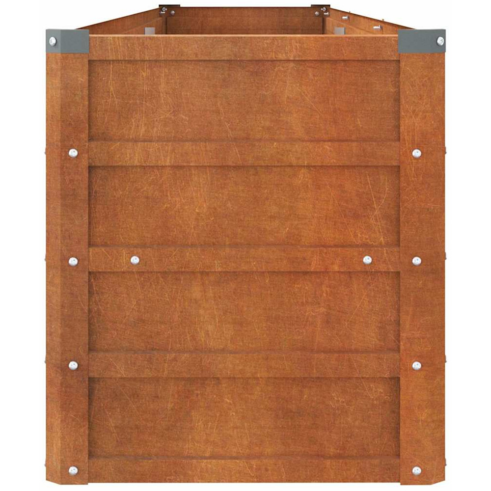 vidaXL Rusty Corten Steel Raised Garden Bed 45 x 40 x 240cm Image 3