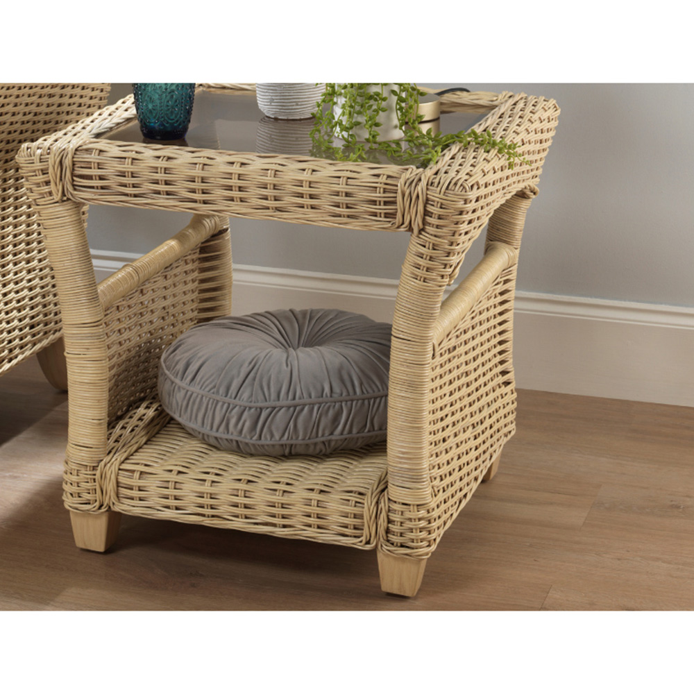 Desser Arlington Natural Rattan Lamp Table Image 3