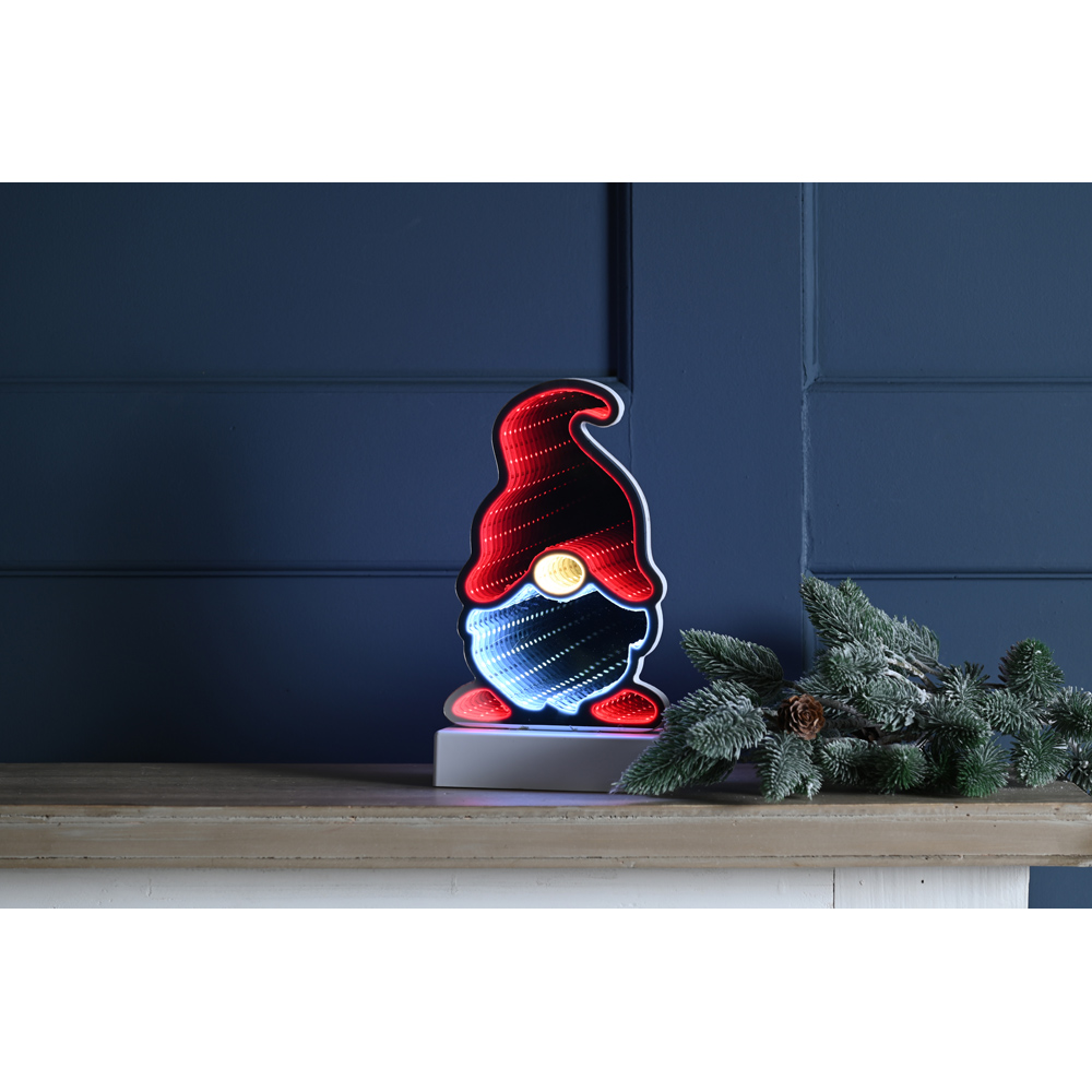 Festive 60 Multicoloured LED Gonk Infinity Christmas Decoration with Timer 22cm Image 2