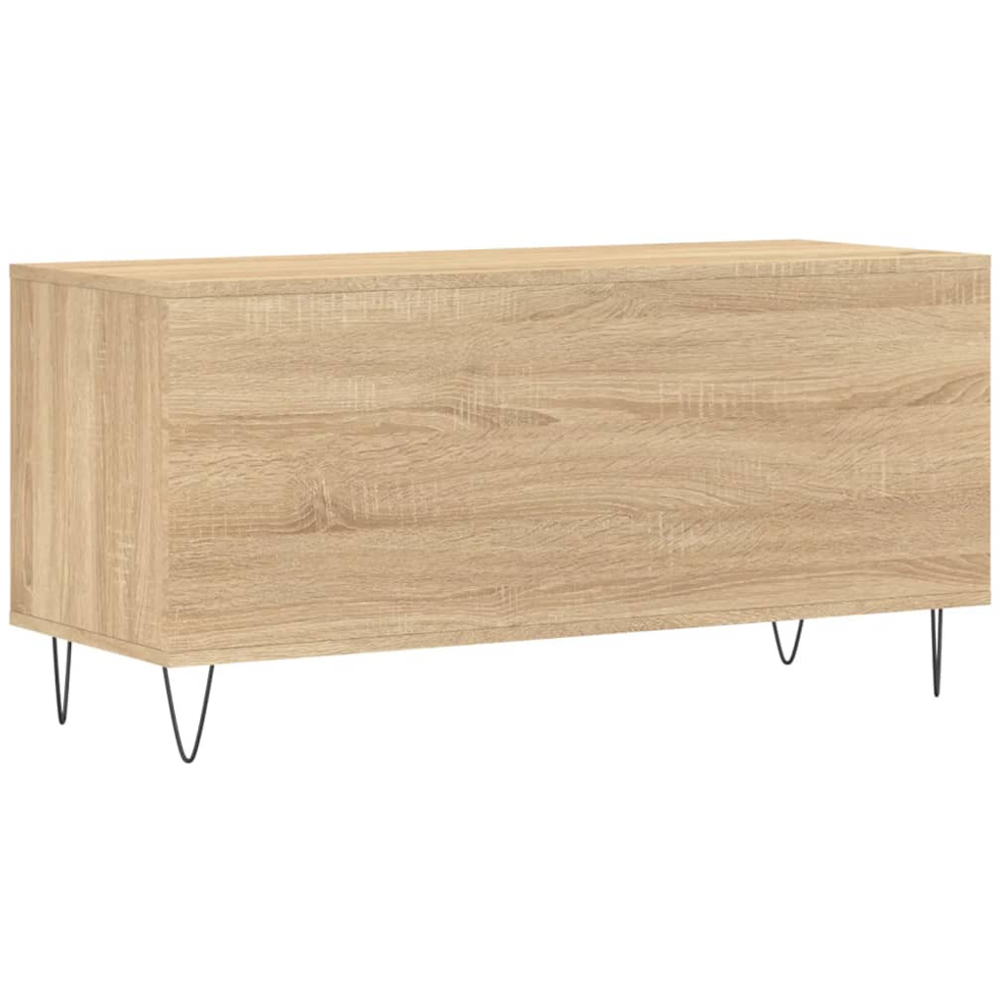 vidaXL 6 Shelf Sonoma Oak Record Cabinet Image 6
