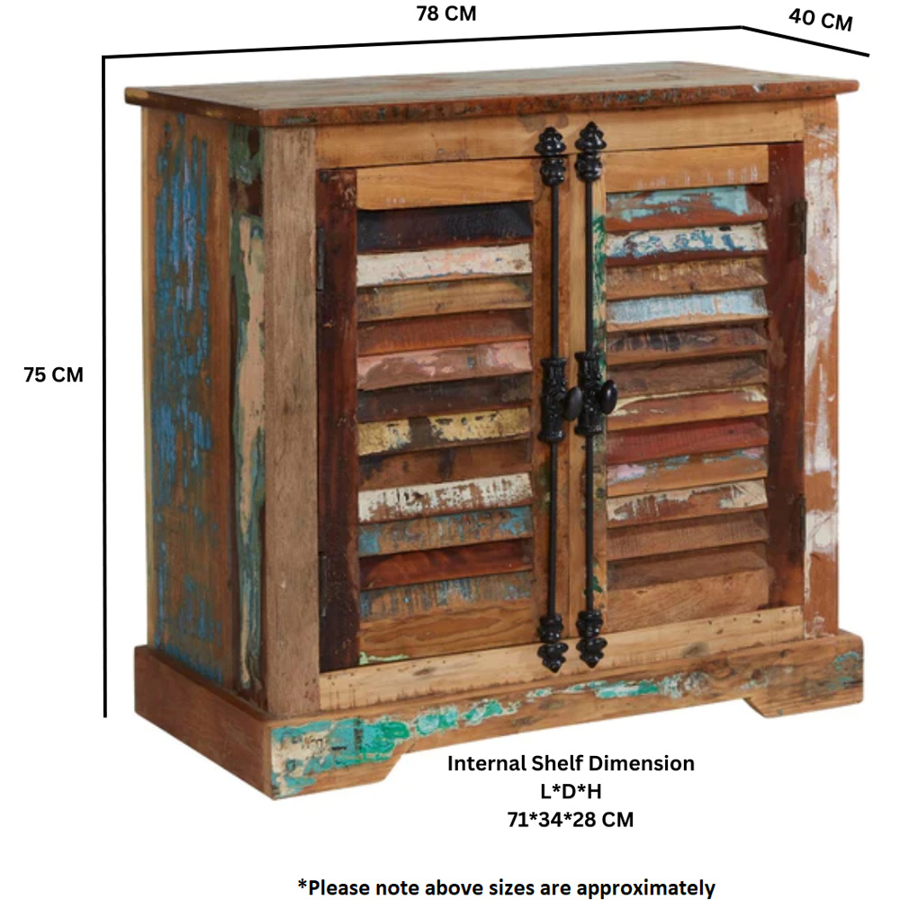 Brooklyn 2 Door Wooden Sideboard Image 5