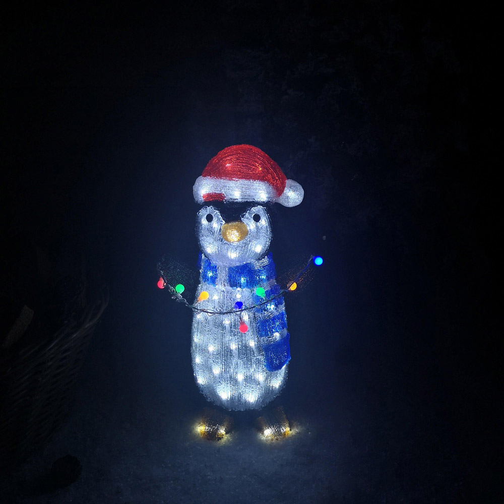 Samuel Alexander Acrylic Penguin LED Outdoor Christmas Decoration Image 6
