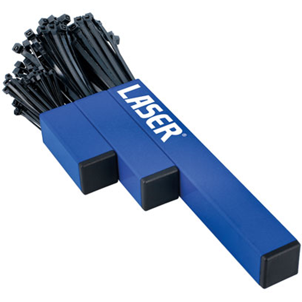Laser 8795 200 Piece Magnetic Blue Cable Tie Holder Image 3