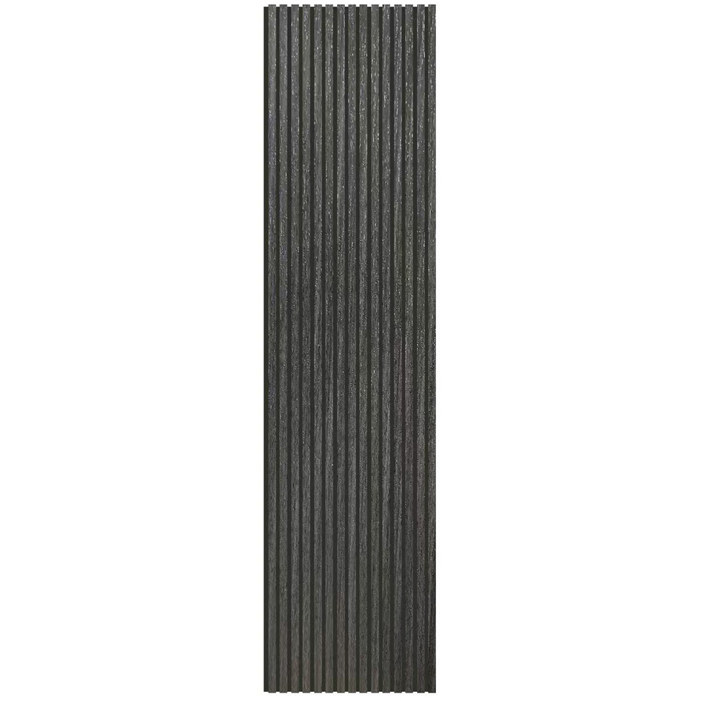Britwall Dark Brown Wood Grain Linear Acoustic Wall Panel 2400 x 600 x 21mm 2 Pack Image 2
