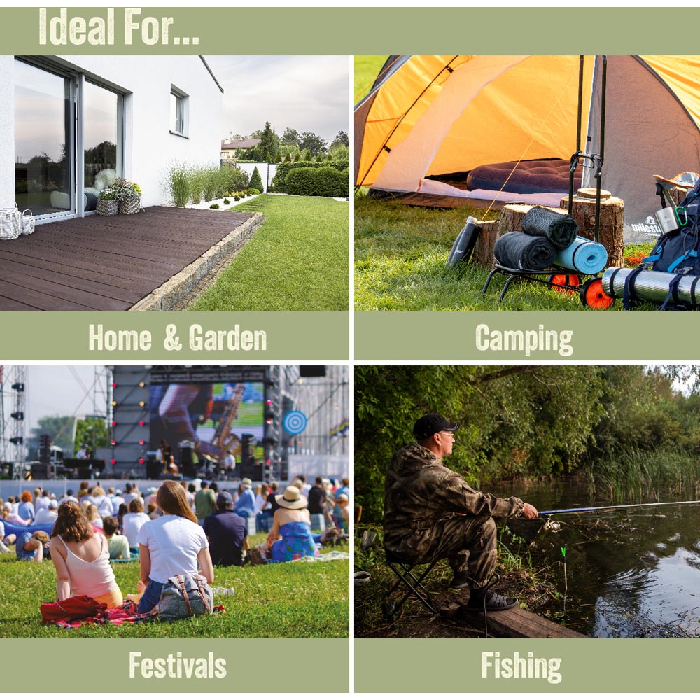 Milestone Camping Heavy Duty Steel Kit Trolley with Elastic Straps Image 8