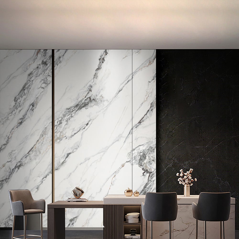 Britwall Off White Marble SPC Wall Panel 1220 x 2440 x 4mm Image 1