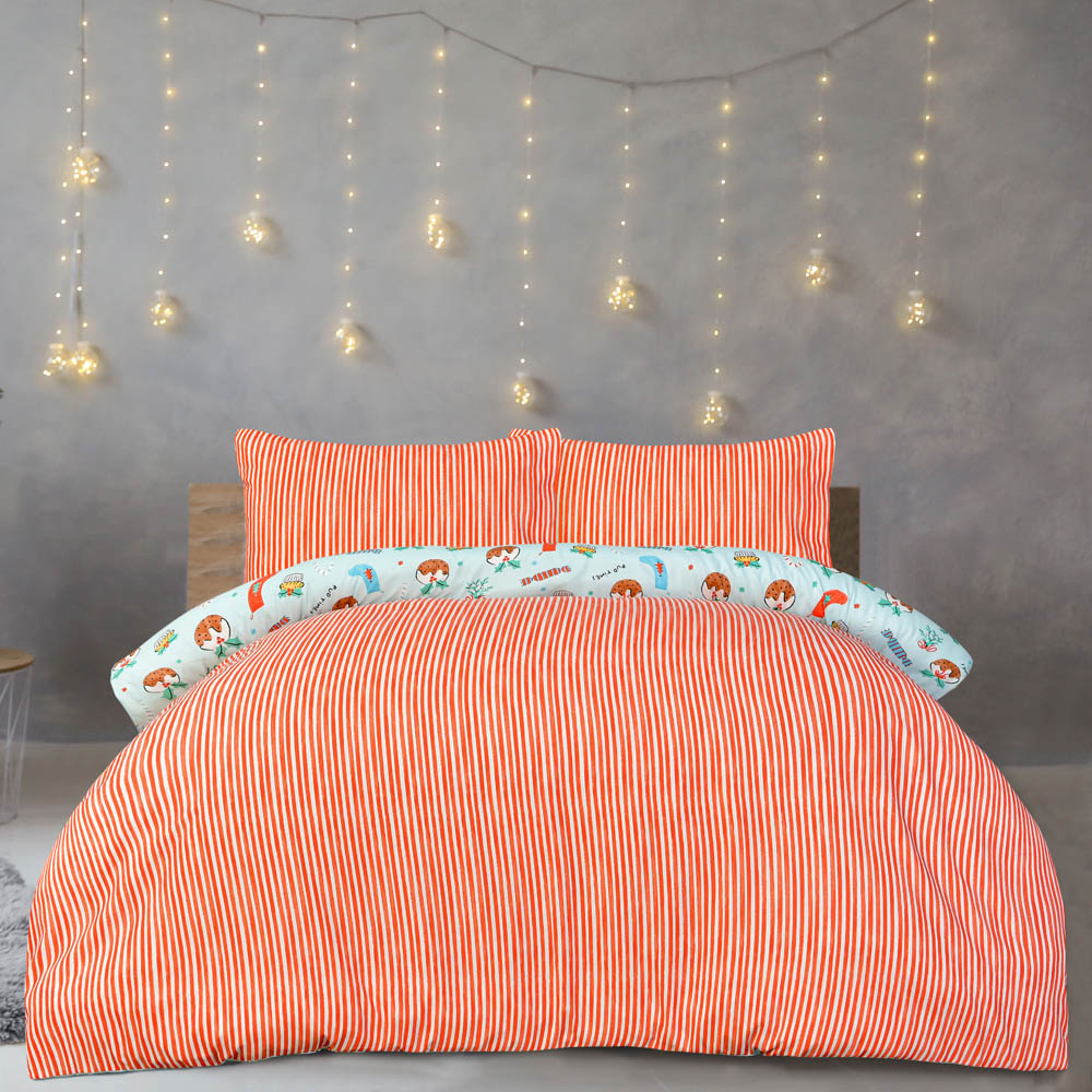 Smart Living King Size Christmas Puddings Duvet Set Image 3