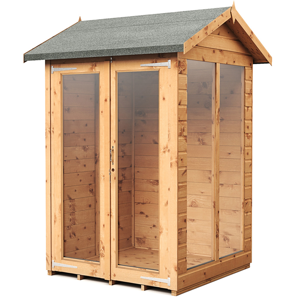 Empire Sheds 4 x 4ft Double Door Tongue and Groove Wooden Apex Garden Shed Image 1