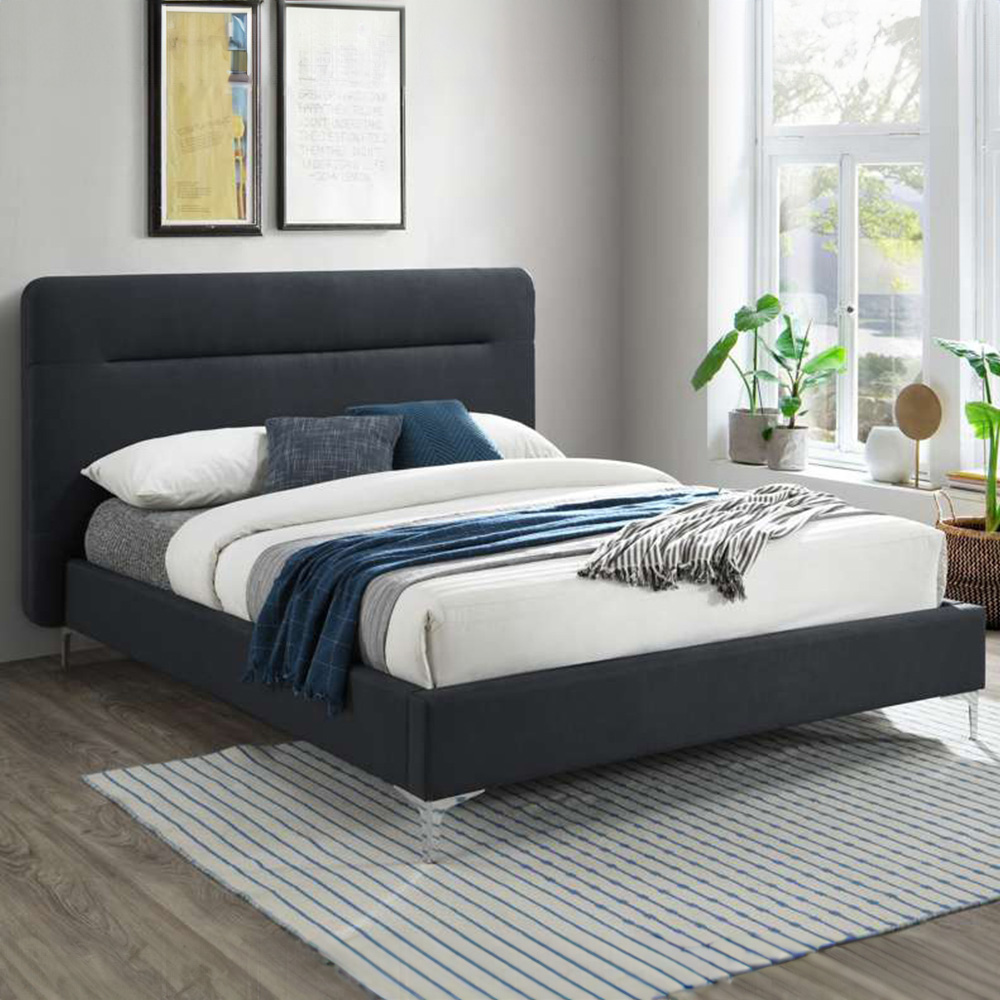 Finn Double Charcoal Bed Frame Image 1