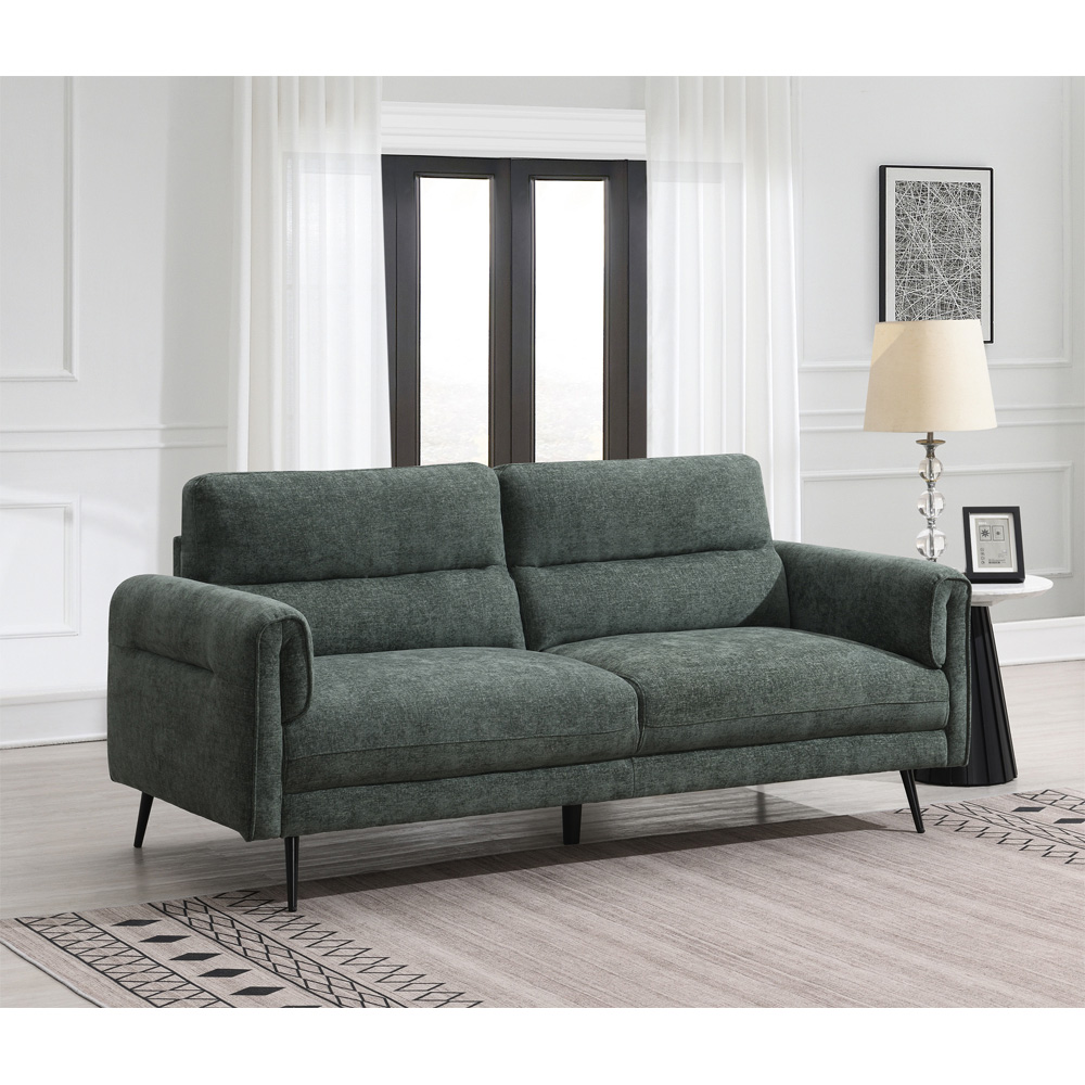 Harlem 3 Seater Moss Green Sofa Image 5