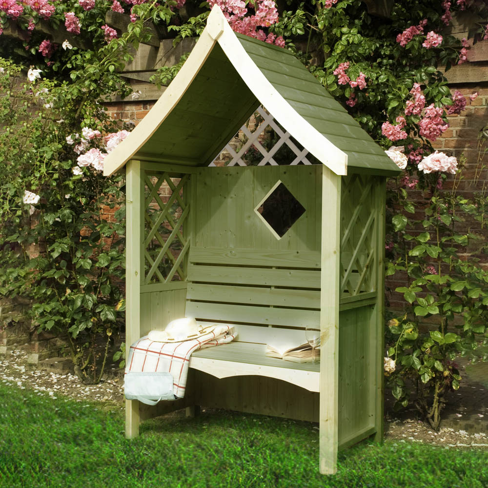 Shire Rose 4 x 2ft Pressure Treated Arbour Image 2