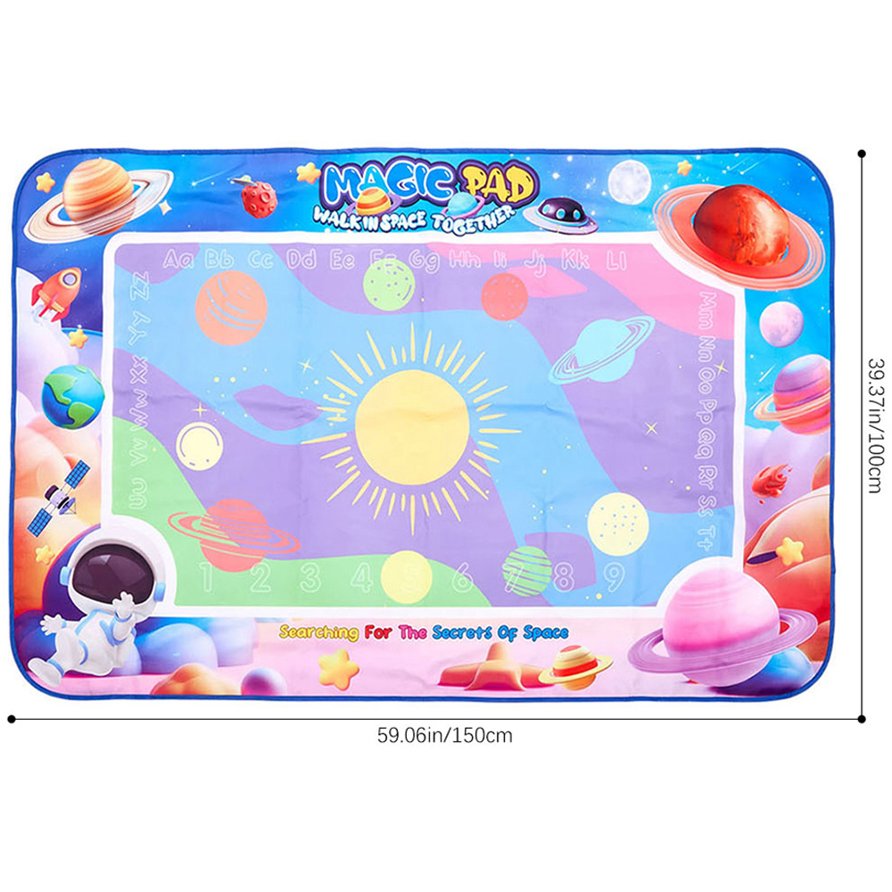 H&O Direct Kids Space Theme Water Doodle Painting Mat Image 6