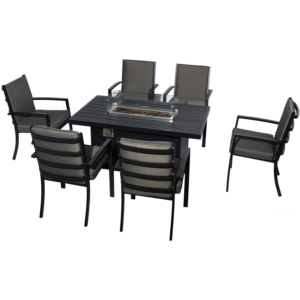 Furniture One 6 Seater Aluminium Garden Dining Set Image 5