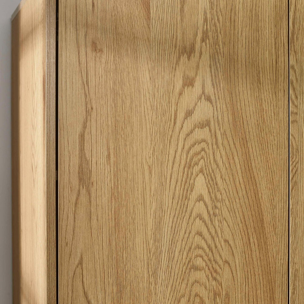 Julian Bowen Harlow 2 Door Light Oak Effect Wardrobe Image 7