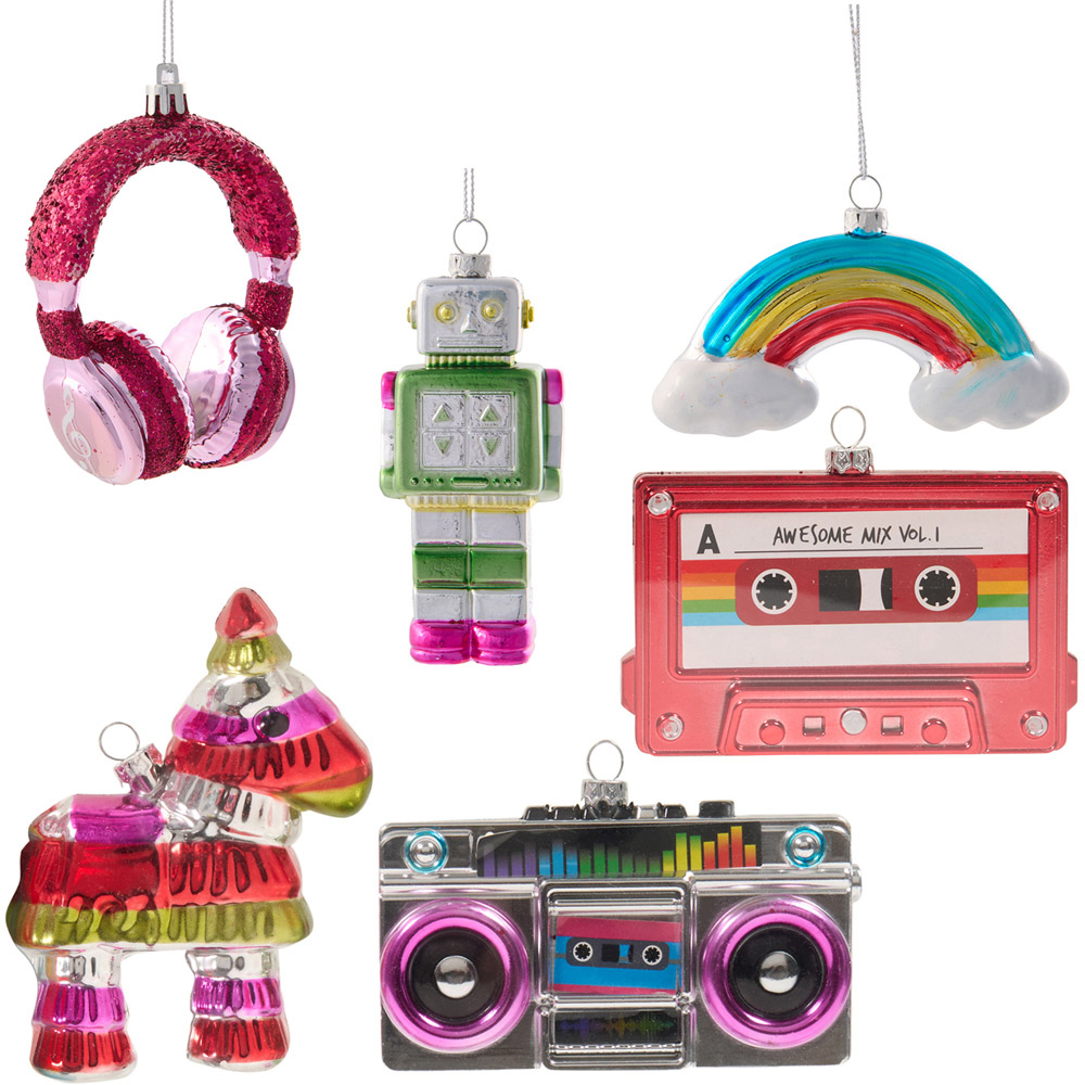 Set of 6 Fun Colourful Decorations Image 9
