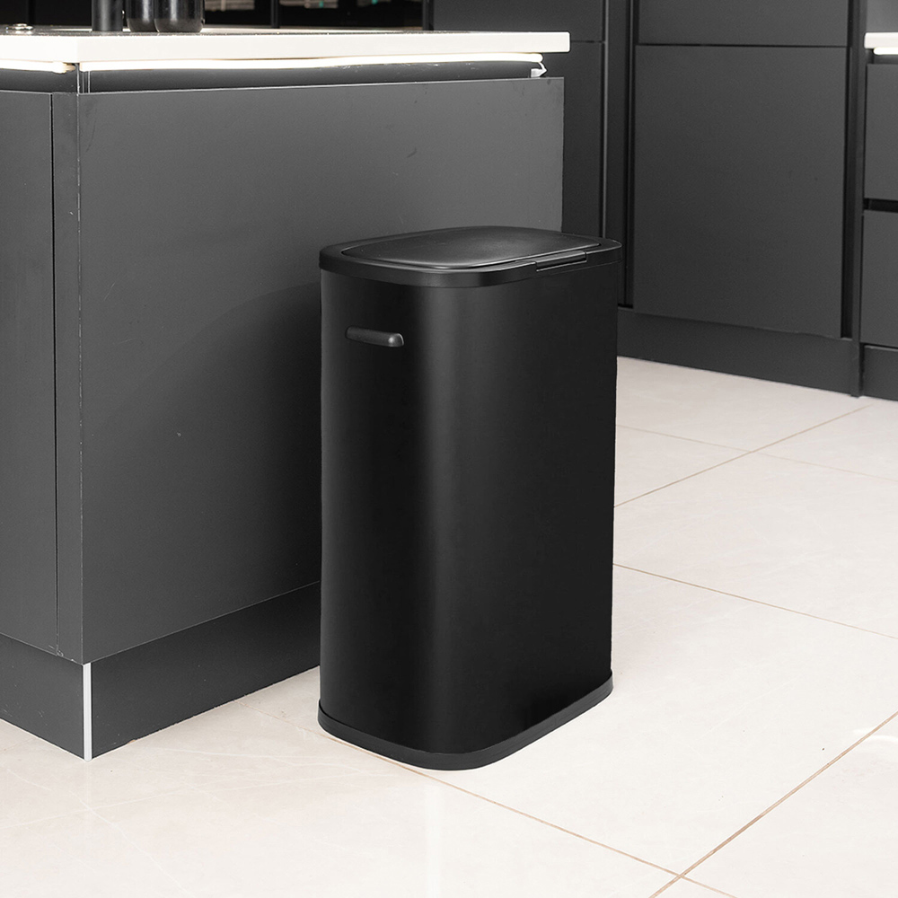 Addis Push Bar Bin - Black Image 2
