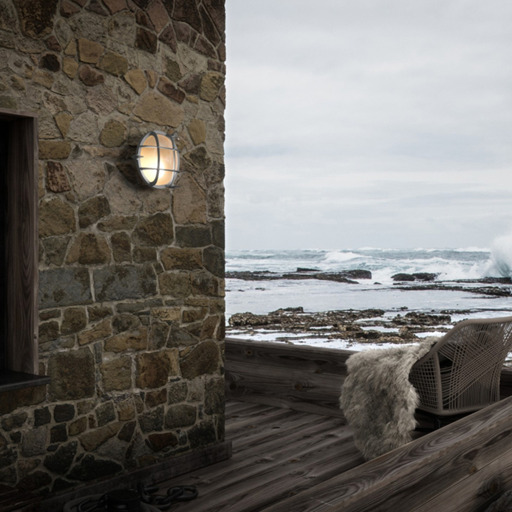 Nordlux Polperro Nickel Outdoor Wall Light Image 5