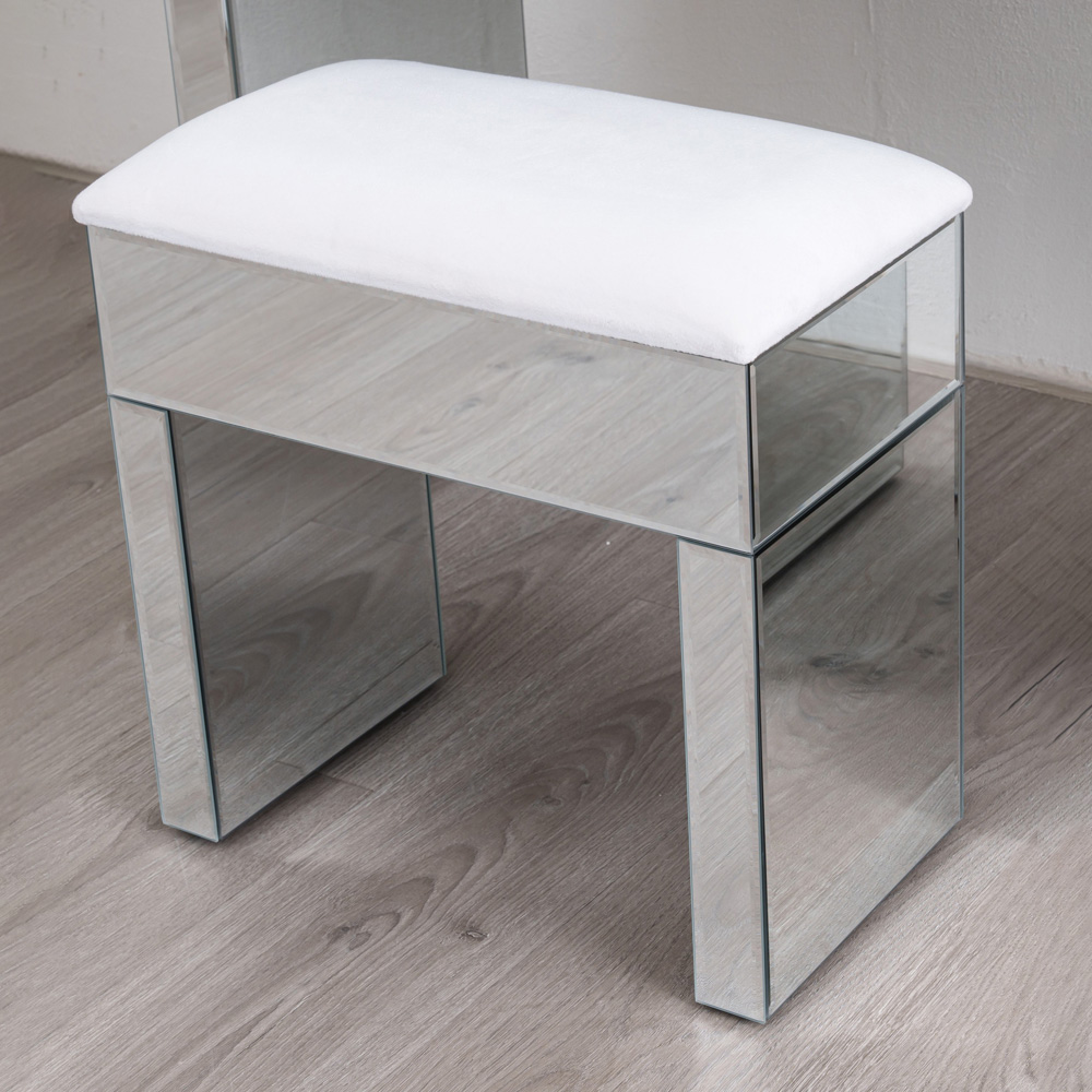 Comfy Living 2 Drawer Dressing Table Set with Mirror Image 2